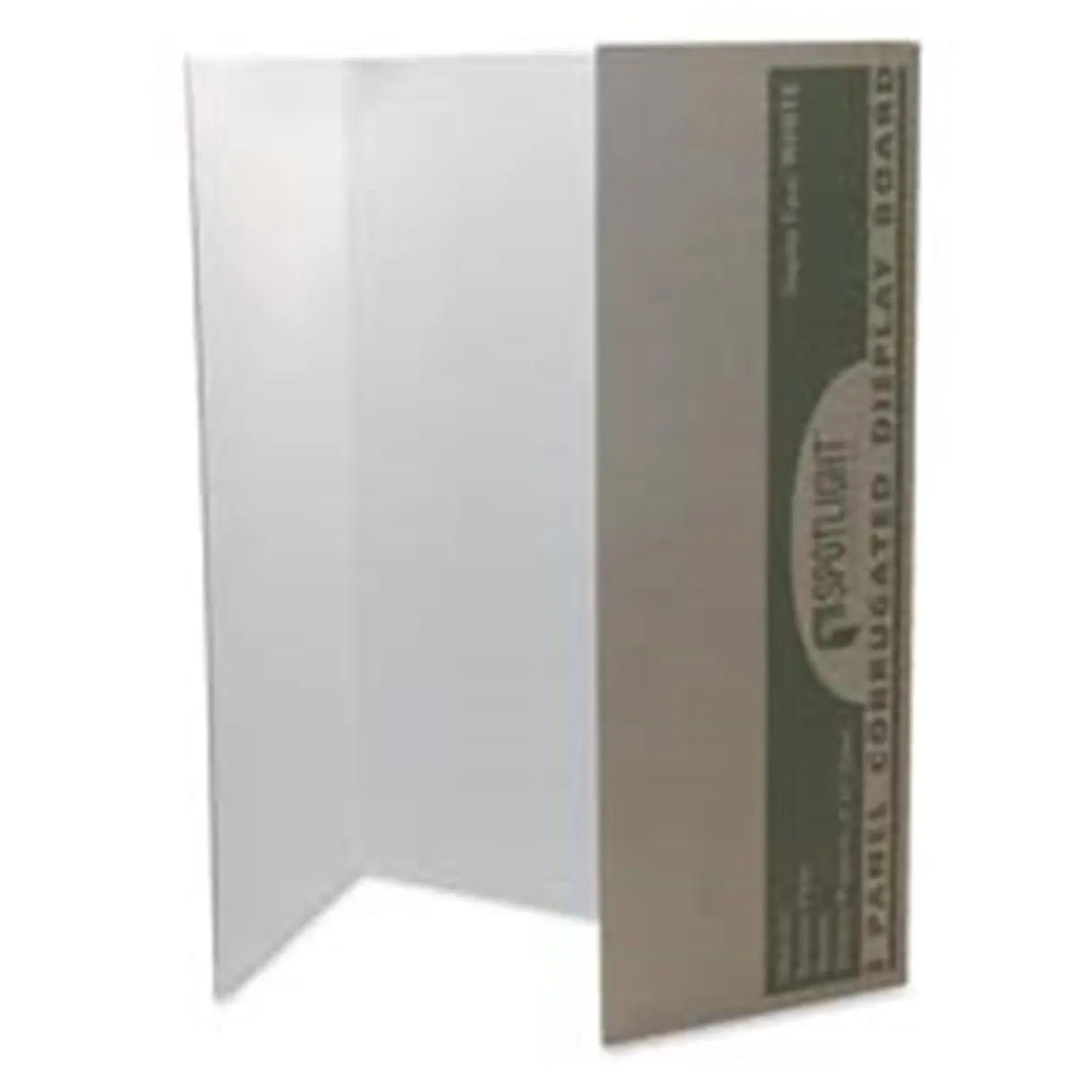 212 MAIN Single-Wall Tri-Fold Presentation Board, 48x36 in, 4-ST, White Surface with Kraft Back, for Automotive & Motorcycle Diagnostic/Repair Tool Organization, Displays, Projects, Booths, All Types of Displays