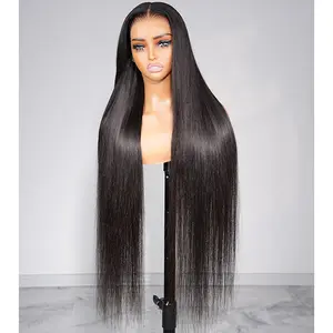 [34-40inch Special Price on Live] Megalook Human Hair Wig 13x4 and 5x6 Lace Front Hair Silky Straight Body Wave Long Length Wig