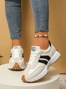 Women's Comfortable Lace-Up Sports Shoes, Lightweight Multi-Functional Casual Shoes, All-Season Wear, Anti-Slip Rubber Sole, Lightweight Athletic Sneakers, All Seasons Sneakers