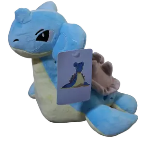 Lapras Plush - Pokémon Lapras, Soft Plush Toy, 13" Width, 9" Height, 7" Length Cuddly Stuffed Animal Soft Stuffed Dinosaur