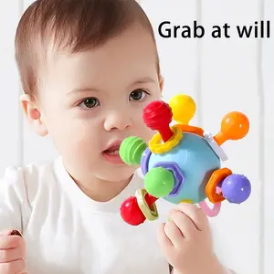 Manhattan Atom Balls for Babies, Soft Touch Grab Balls, Chewable Busy Balls, Ideal Grip Toys for Infant Development, Sensory Teether