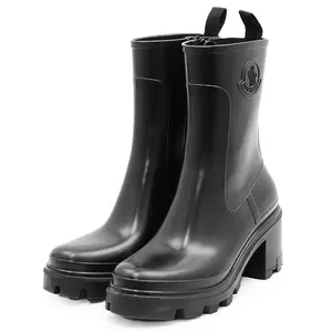 Pre-owned MONCLER Rubber Small Leather Goods Loftgrip Boots