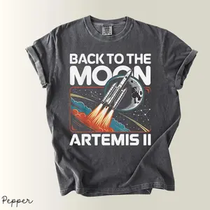 Artemis II 2026 Rocket Launch Comfort Colors T-Shirt, Future Moon Mission Tee, Space Exploration Hoodie, Science Gift