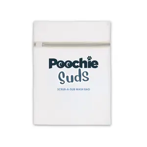 Poochie Suds Pet Stuff Laundry Wash Bag for Collars, Leashes, Toys & Pet Clothing