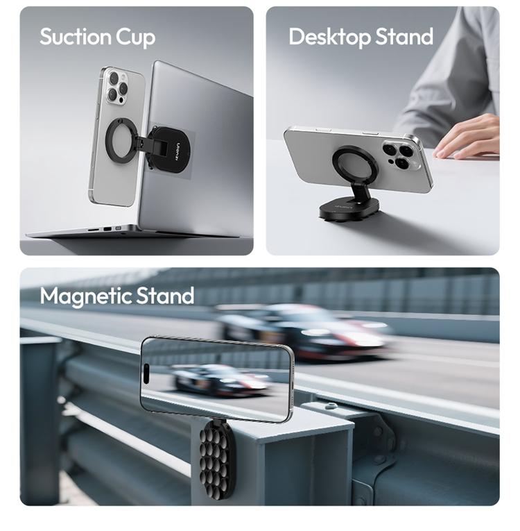 Ulanzi MA39 MagLock Magnetic Phone Mount, Desktop Stand with Suction Bottom for iPhone 17-16-15-14, Wall & Glass Use, Mobile Cellphone Smartphone Accessories, Metal Ring Ulanzi MA39 MagLock Magnetic Phone Mount, Desktop Stand with Suction Bottom for iPhone 17-16-15-14, Wall & Glass Use, Mobile Cellphone Smartphone Accessories, Metal Ring