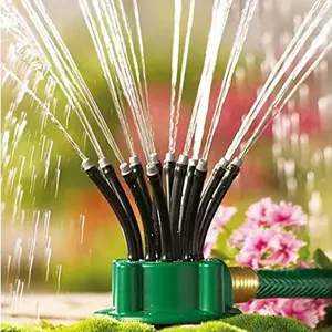 Garden Sprinkler 360° Automatic Plants Watering Multi-Head Style, Rotating Plant Watering Tool, Outdoor Irrigation Sprayer for Yard, Garden & Lawn