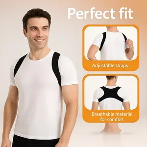 Adjustable Posture Corrector Back Support Strap, Breathable Anti-Slip Ergonomic Design, Comfortable Fit for Sitting Standing Travel, Healthcare