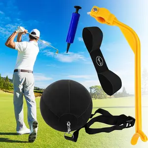 Golf Swing Training Aid Arm Band Trainer Impact Ball Inflator Assist Posture Motion Correction Aids Set for Men Women Golfer Beginner Practice