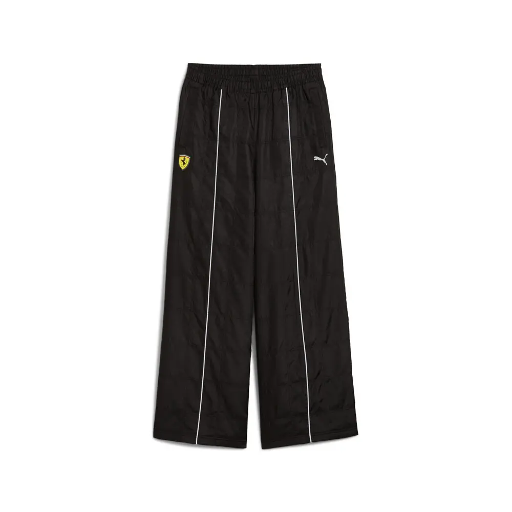 PUMA Womens Scuderia Ferrari Premium Woven Pants Casual - Black