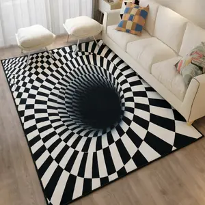 3D Vortex Illusion Mat – Interactive Hole Rug, Anti-Slip Design Doormat, Local Fast Shipping