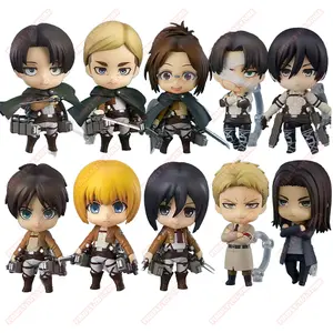 Attack on Titan Animation Comic Peripheral Toy Eren Mikasa Levi Hange Reiner Anime Action Movable Model Figures Collection NTR