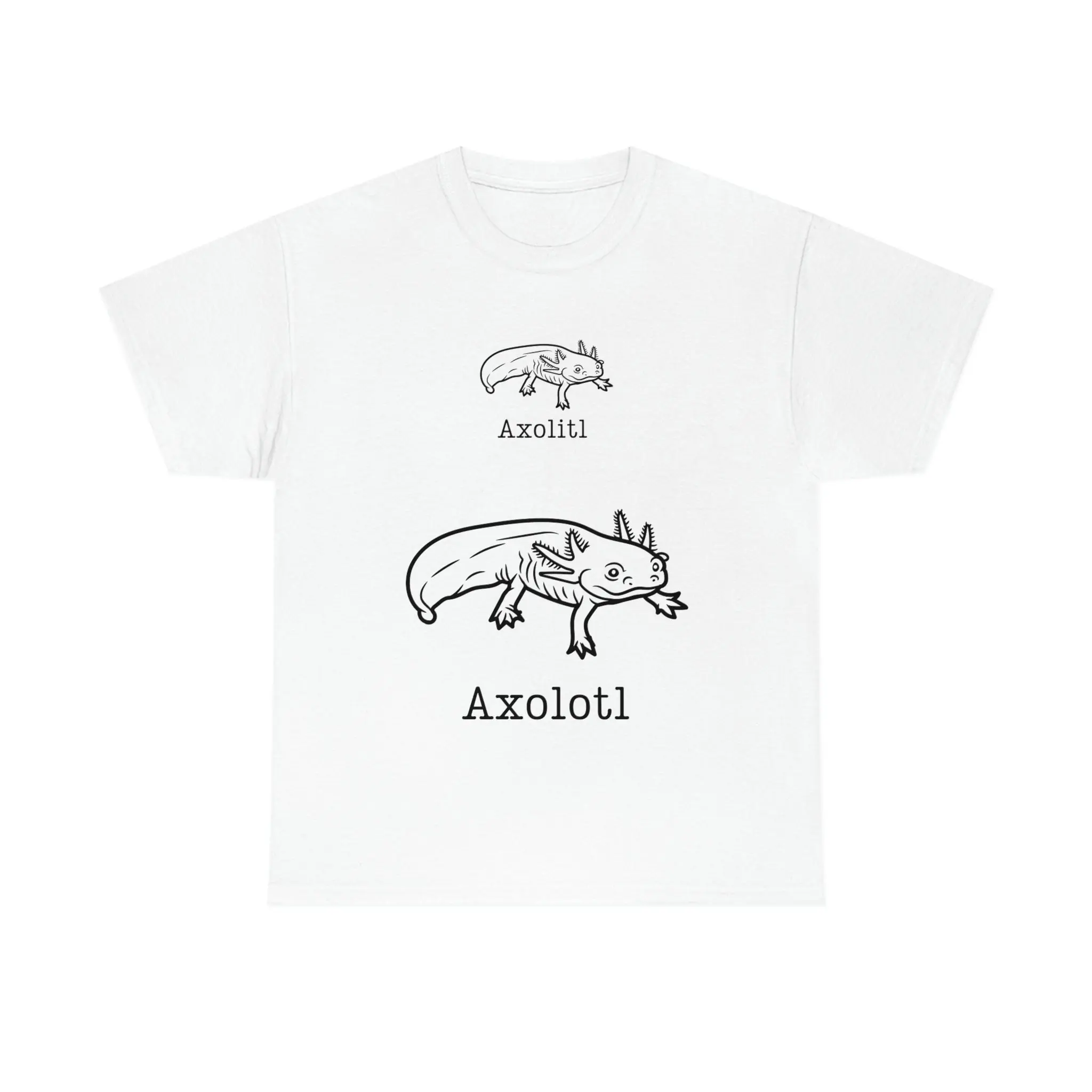 Funny axolotl white cotton t-shirt minecraft axolotl Top Womenswear