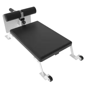Heavy Duty Nordic Curl Machine for Hamstring & Glute Training, 450LBS Capacity Nordic Bench with Adjustable Height, Pro Strength Training Station for Home Gym, Fits 1" & 2" Weight Plates, Knee Protection, Black/Pink/White