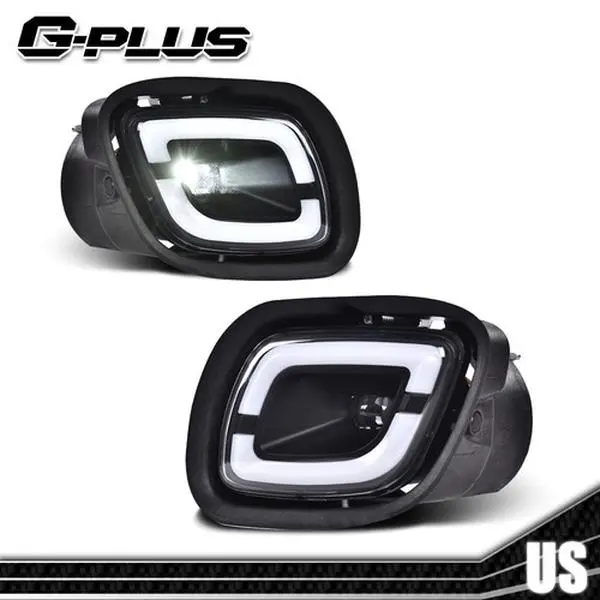 G-PLUS Fog Lights for 2008-2017 Freightliner Cascadia OE Style Clear Lens Fog Light Assembly