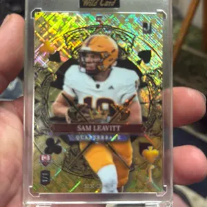 Wild Card 5 Card Draw Stacked Deck Sam Leavitt and Cam Skattebo 1/1 PRC Jack of Clubs