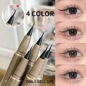 4-Color Waterproof & Quick-Drying Liquid Eyeliner, Ultra-Fine Precise Tip, Long-Lasting Silkworm Eyeliner, Eye Makeup Special, Ideal for Gifting, Eyeliner Pen Cosmetic