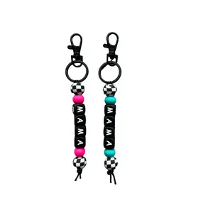 Checkered Mama Straight Keychain