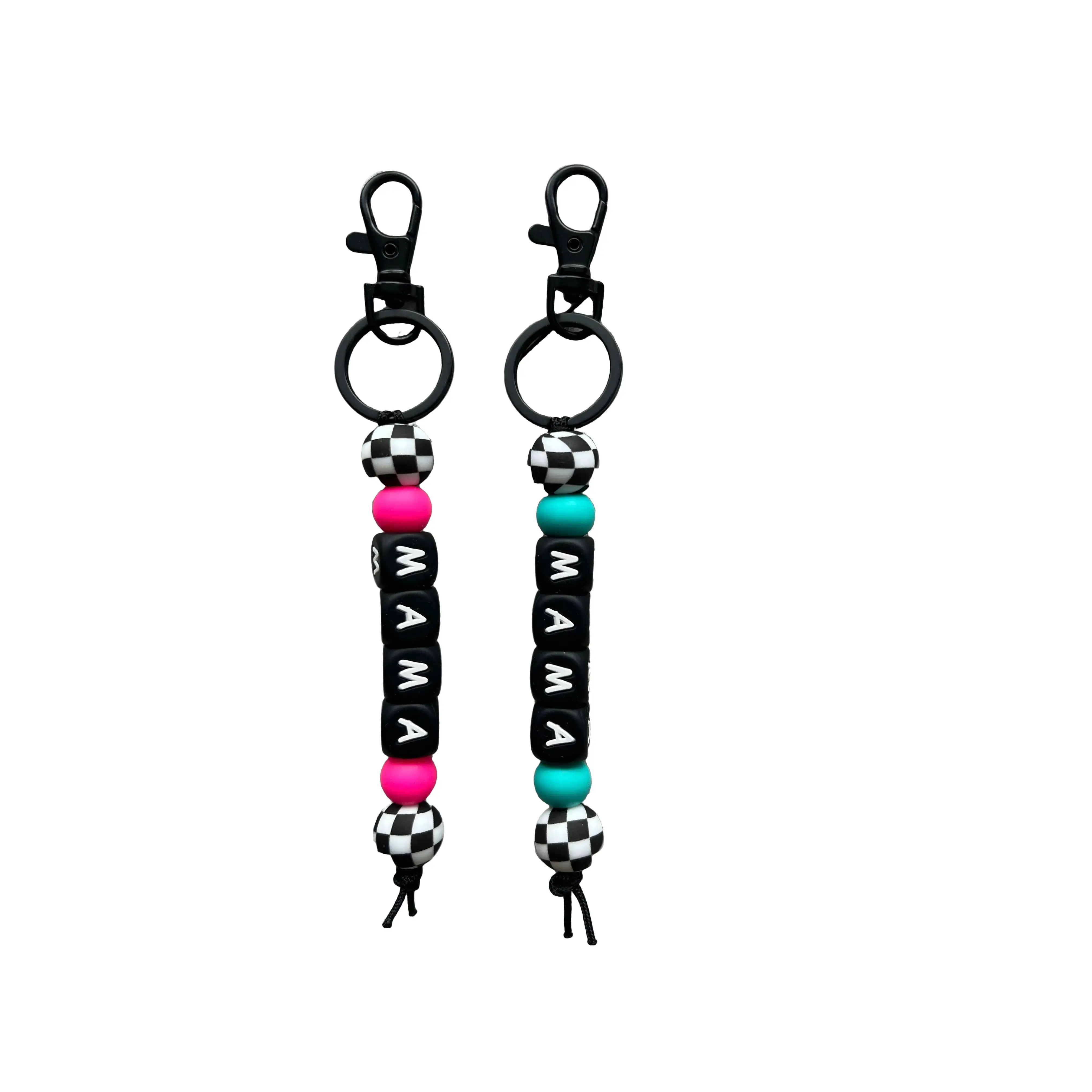 Checkered Mama Straight Keychain