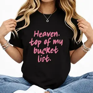 Comfort Colors Heaven Top Of My List Trendy Christian Shirt, Psalm Bible Verse, Christian