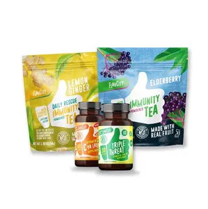 Bobby's Immunity Bundle - Immunity Teas (Elderberry & Lemon Ginger) & Supplements (C-Ya Later! Vitamin C & Triple Threat Supplement)
