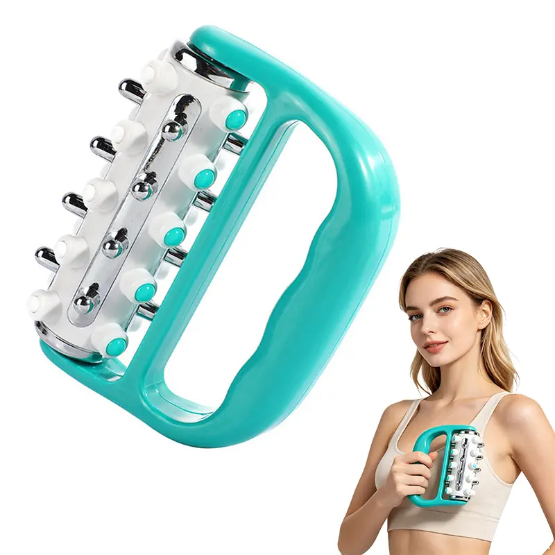 【Renhui】 Handheld roller massager, lymphatic drainage roller, adjustable cordless whole-body massager, personal care tool suitable for back, shoulders, and legs, adjustable muscle relaxation massager.