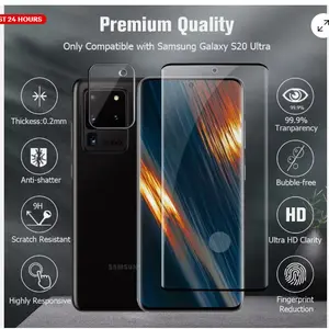 5pcs Tempered Glass Screen Protector For Samsung Galaxy S20 S21 S22 S23 Ultra Note 10 Pro Note 8