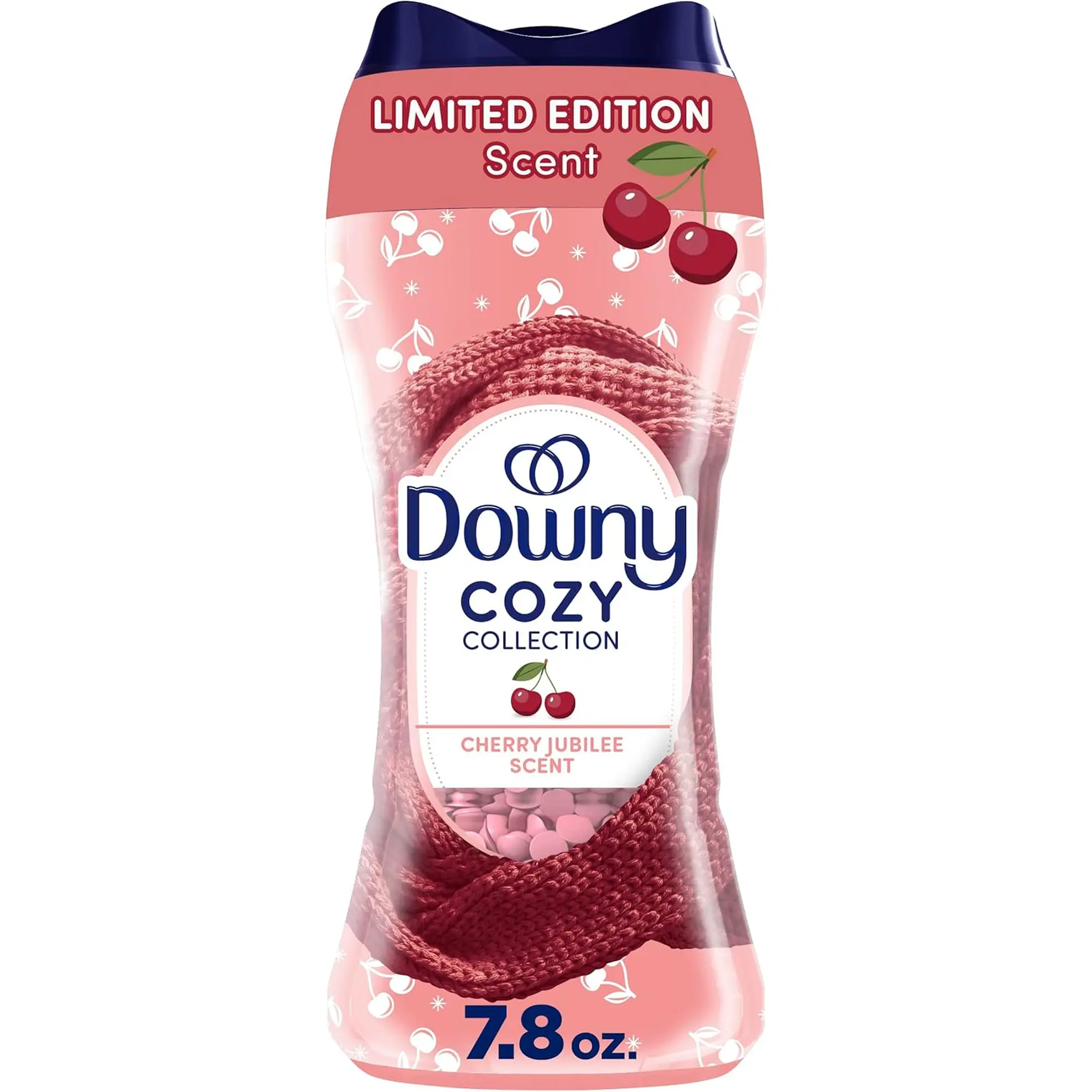 Downy Cozy Collection In-Wash Laundry Scent Booster Beads, Cherry Jubilee Scent, 7.8 Oz, Limited Edition Laundry Beads