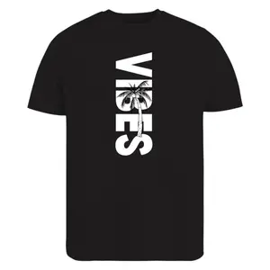 Women's positive vibes, chill mood, tropical aesthetic Graphic T-Shirt - Short Sleeve Crew Neck Regular Fit Casual Wear | Soft & Breathable Fabric, Durable Print, Everyday Comfort, Machine Washable, minimalist, graphic design, streetwear casual everyday