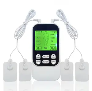 All-Round Muscle Relaxation, Long-Lasting 40-Hour Battery, Body Pulse Massager Portable Electric Stimulators 6 Timed Modes and 10 Massage Patterns with  4 Pads TENS EMS Unit for Back, Shoulder, Neck, Sciatica Massage, for Daily Comfort