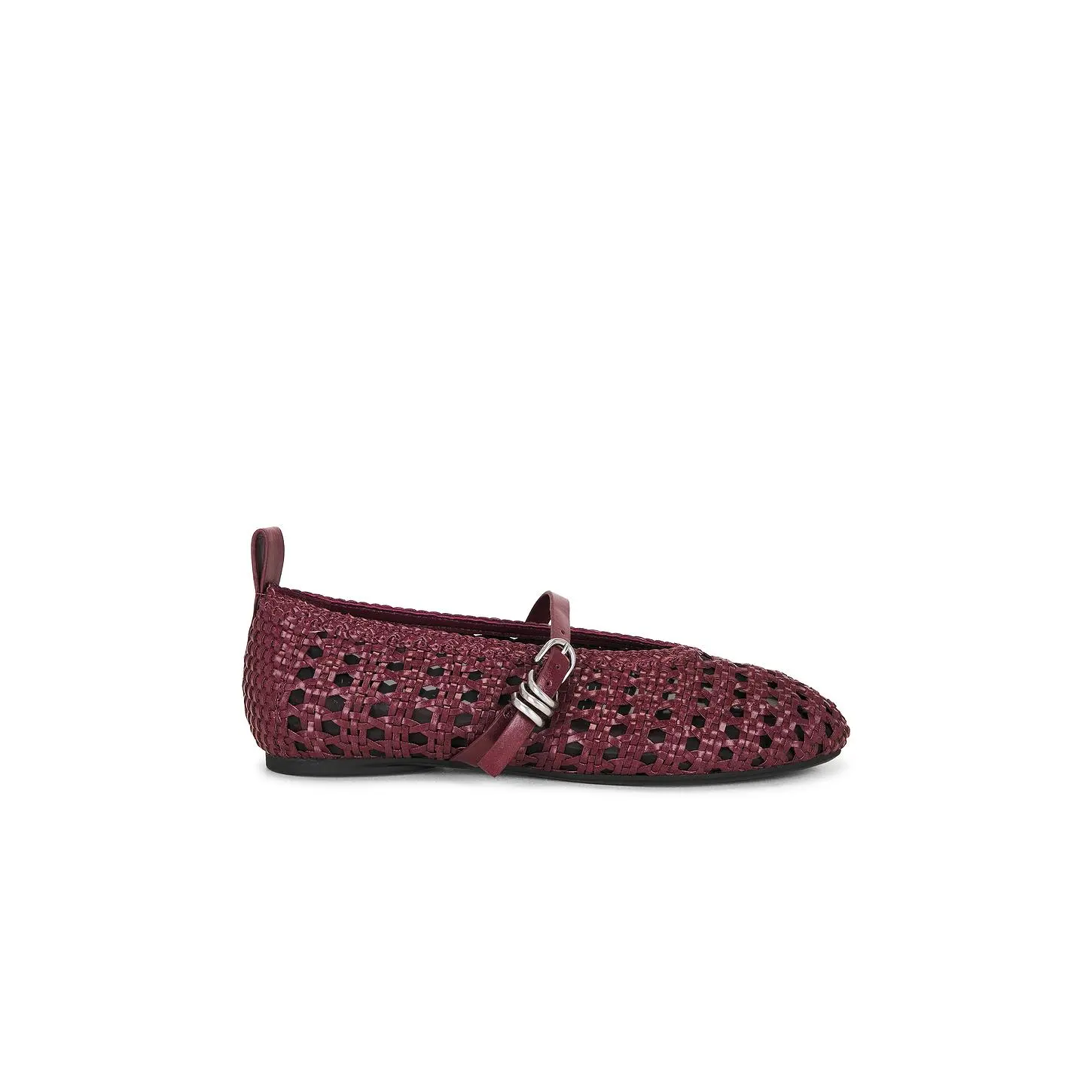 Rag & Bone Spire Mary Jane in Burgundy Woven
