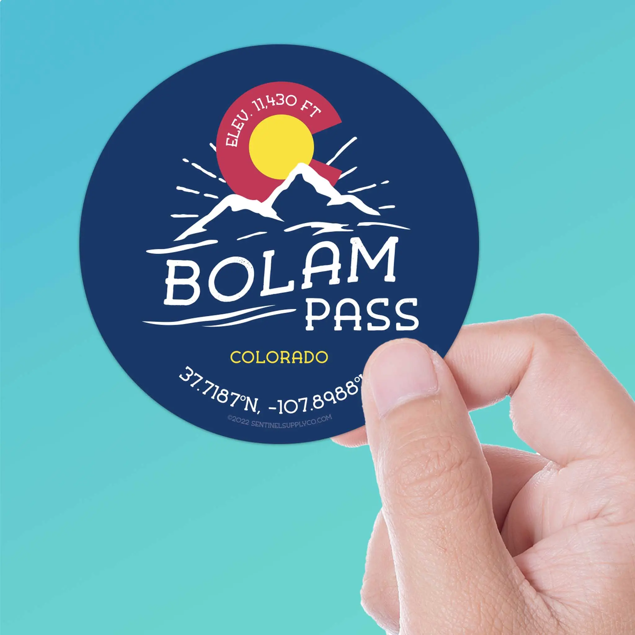 Bolam Pass Colorado Stickers