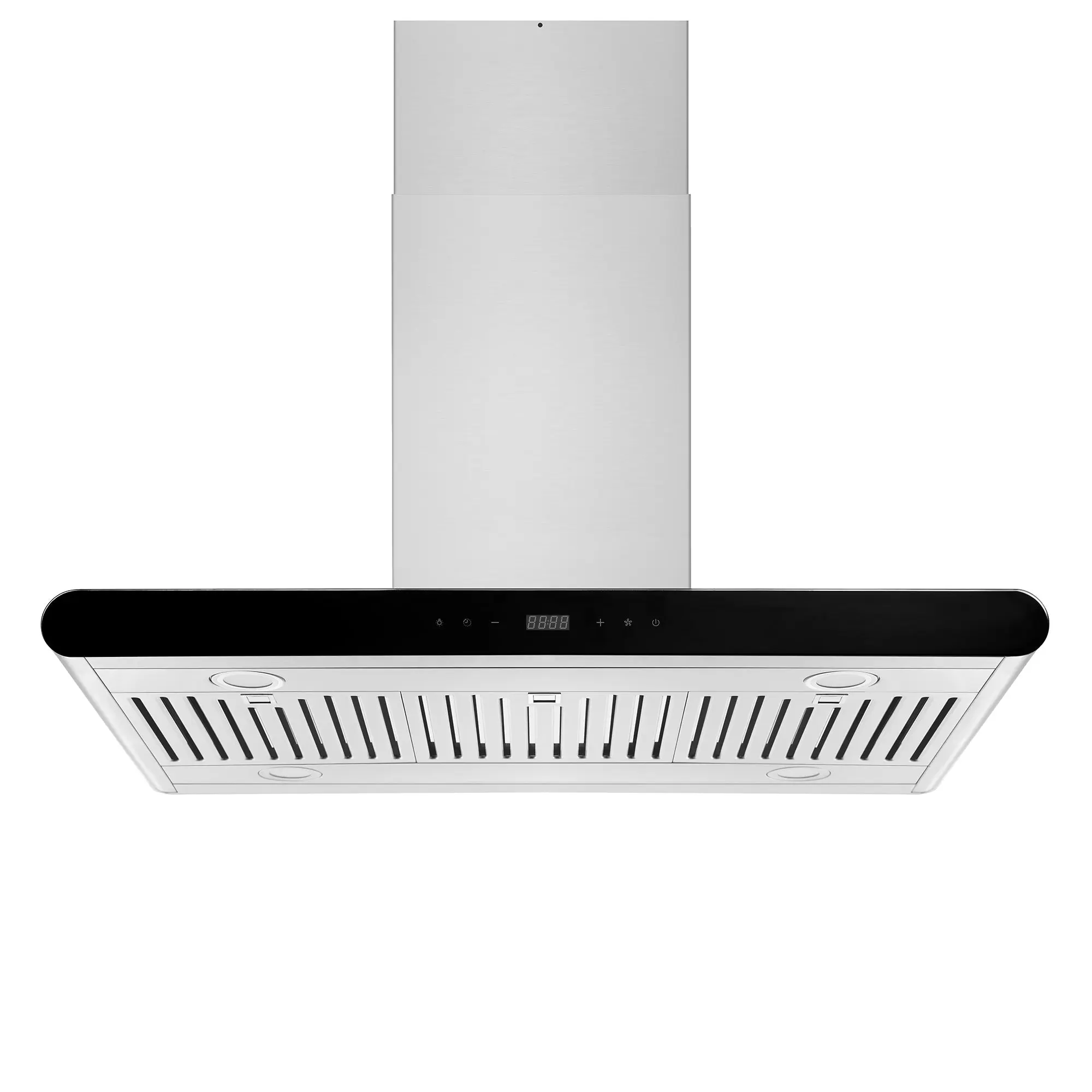 Empava 36 Inch 400 CFM Island Ducted Range Hood - Kitchen Hood with Smoke Removal, Ceiling Mount, High Flexibility Installation for Household Use, Three Speeds