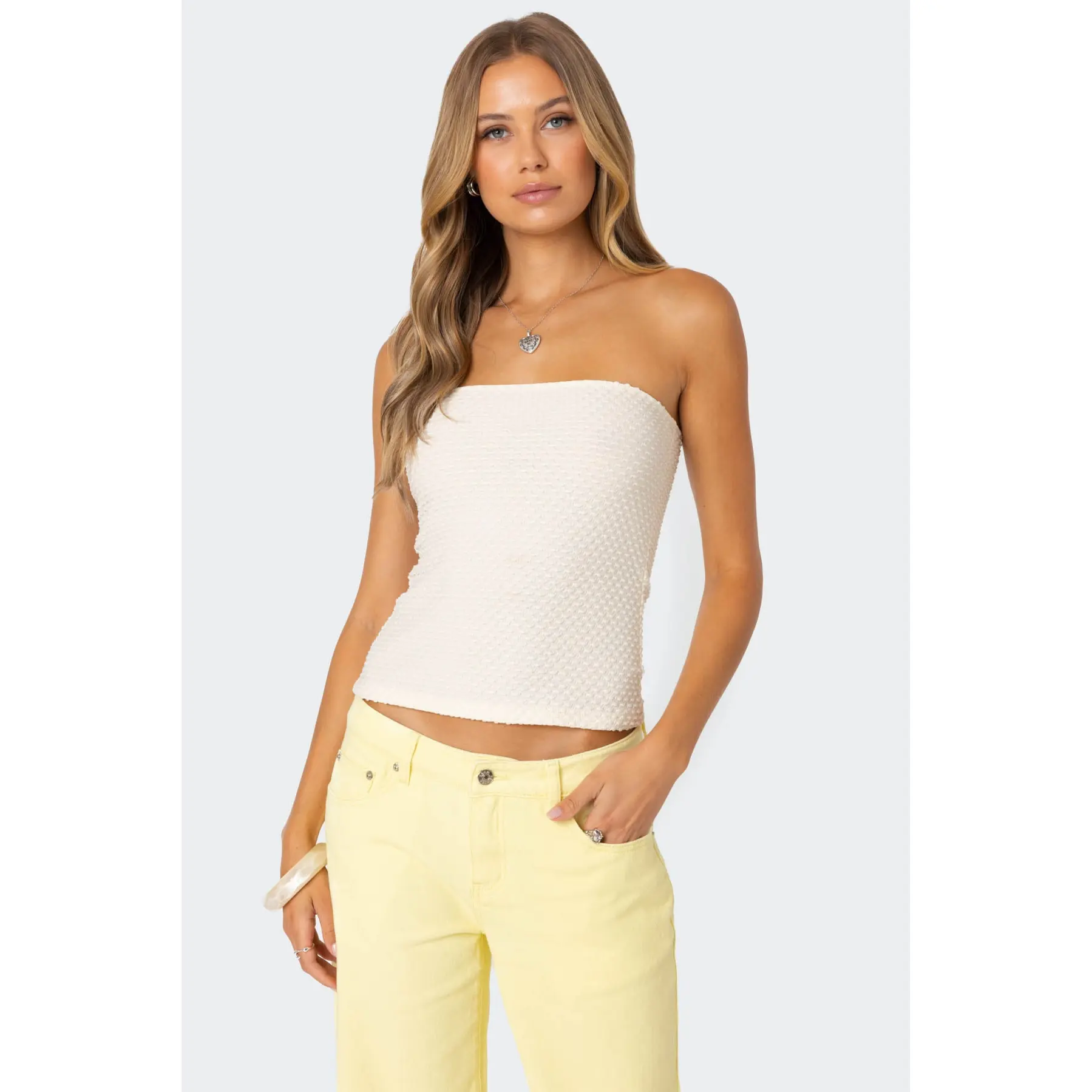 Albina Textured Tube Top
