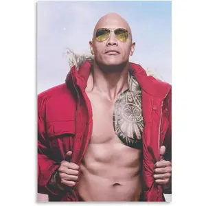 Dwayne The Rock Johnson Wrestler Actor Wrestling(33) Art Poster Canvas Painting Decor Wall Print Photo Gifts Home Modern Decorative Posters