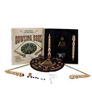 Deluxe Dowsing Rod Kit Crystal Pendulum Energy Detection