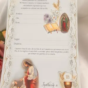 Invitaciones para primera comunión para niño o niña, First Communion invitation