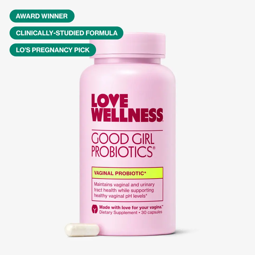 Good Girl Probiotics | Vaginal Probiotic Supplement for Women – Balances pH, Supports Urinary Tract Health & Vaginal Microbiome | OB/GYN Developed | Clinically Studied | Gluten-Free | 30 Capsules