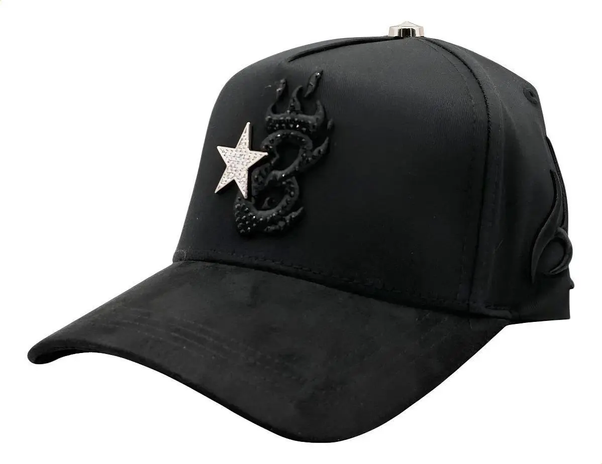El Barbas B Star Style Cap with Premium 24 Karat Rose Gold Detailing
