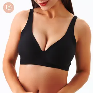 LemonSilk Womens Full Coverage Wireless Jelly Supportive Bra Push Up Plus Size Comfort Soft No Underwire Seamless Comfortable Wireless T-Shirt Bra Everyday Bras