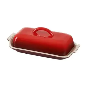 Le Creuset Heritage Nonstick Metal Stoneware Butter Dish, Decorative Specialty Kitchen Utensil