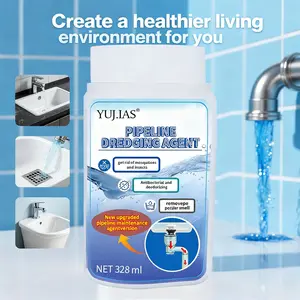 YUJIAS Pipe Cleaning Agent for Kitchen & Toilet   For Routine Maintenance & Minor Clogs | Powder Formula | 328ml