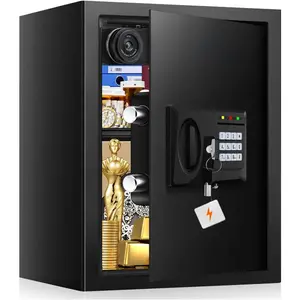 3.0 Cuft Large Fireproof Safe for ,  Safety Box Fireproof  with  Keypad and Spare , Anti- Digital  Safe for  Firearm  Valuables