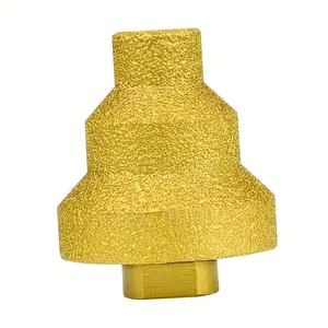 M14 Diamond Drill Bit, Dry Wet Use, Multi-Layer Conical Design, Suitable for Tiles Marble Concrete, Precision Slant Cutting & Drilling Tool