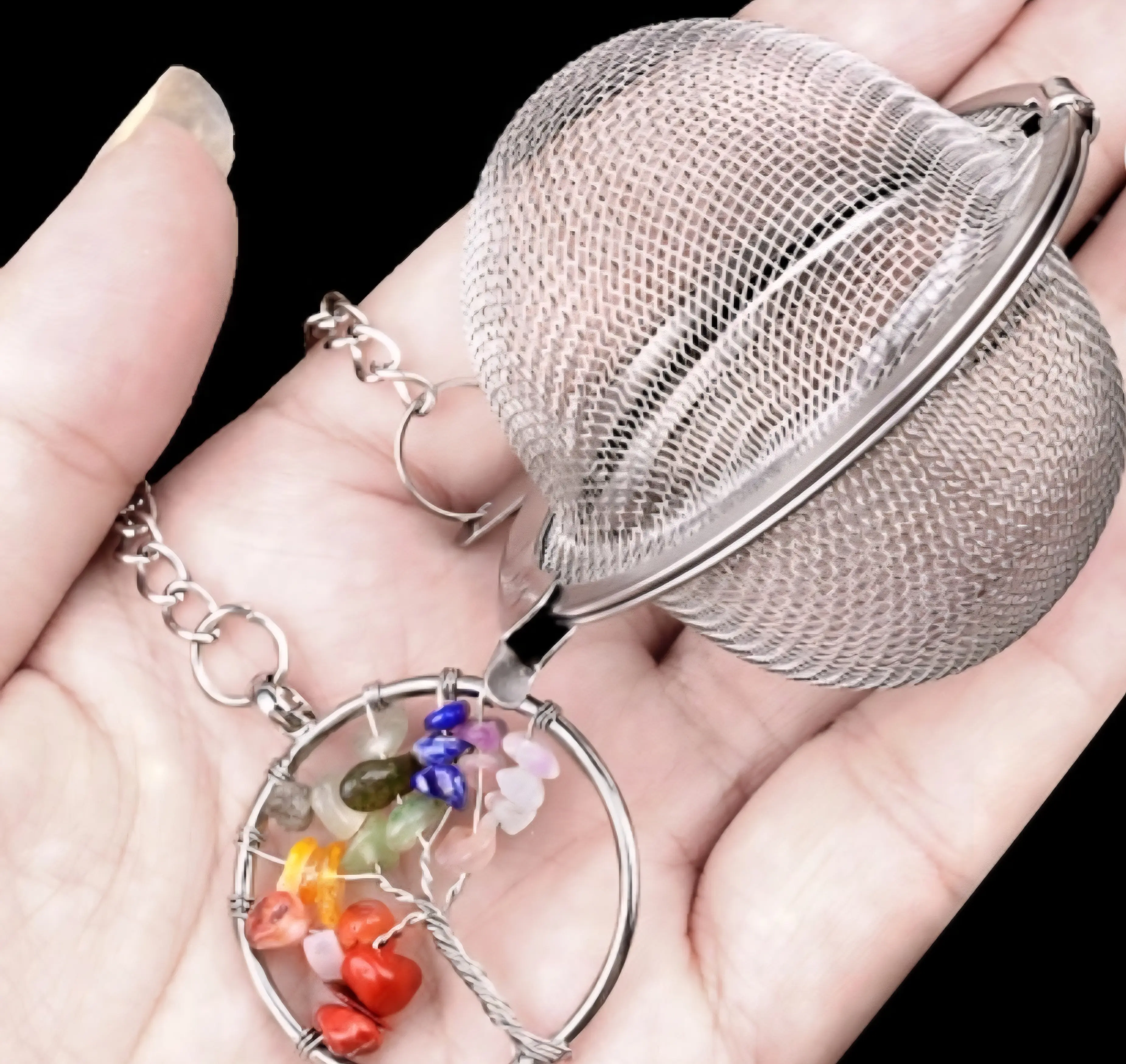 3 Tree of Life Tea Infusers, Kitchen Utensils for Loose Leaf Tea Brewing