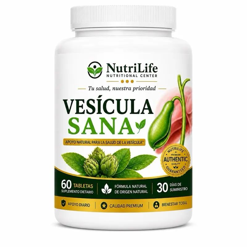 Vesícula Sana | Fórmula Herbal Natural | 60 Tabletas | NutriLife