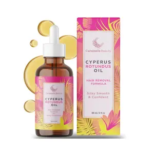 Caramela Beauty Cyperus Rotundus Oil for Natural Permanent Hair Reduction