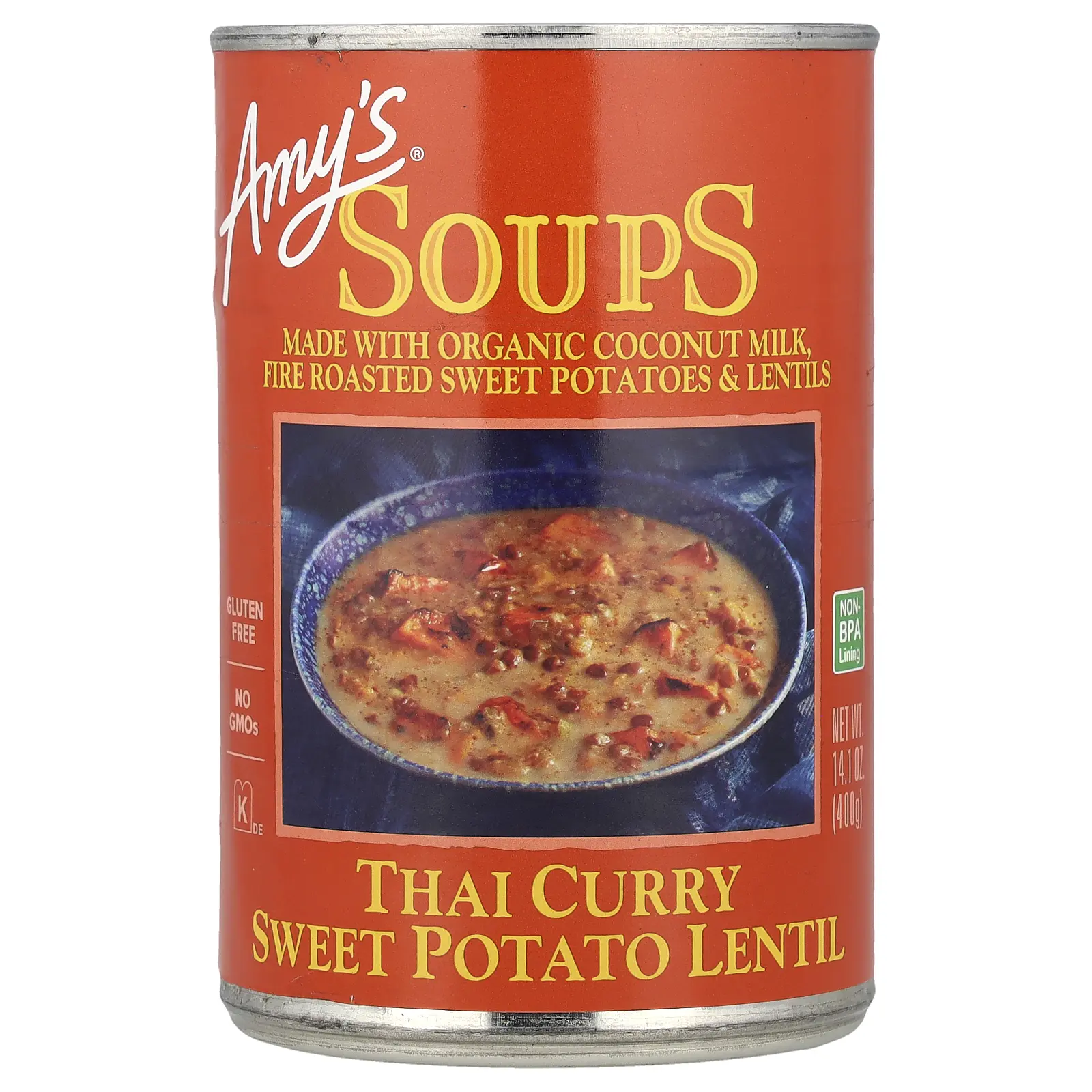 Amy's Soups, Thai Curry Sweet Potato Lentil, 14.1 oz (400 g)