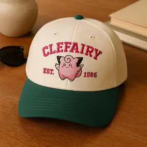 Anime Embroidered Trucker Cap, Custom Anime Poke Embroidered Hat, Embroidery Anime Hat, Best Gift, Anime Poke, Anime Gift For Him, For Her Embroidered Two Tone Trucker Cap