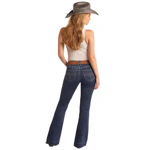 ROCK&ROLL Dark Wash Mid Rise Trouser BW5MD06044