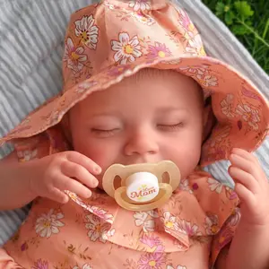 BABESIDE Lifelike Reborn Baby Dolls 12/20Inch Sweet Smile Realistic Newborn Full-body Vinyl Sleeping baby Doll girl with Toy Accessories Gift Set for Kids Age 3+ Christmas Mother's Day Birthday